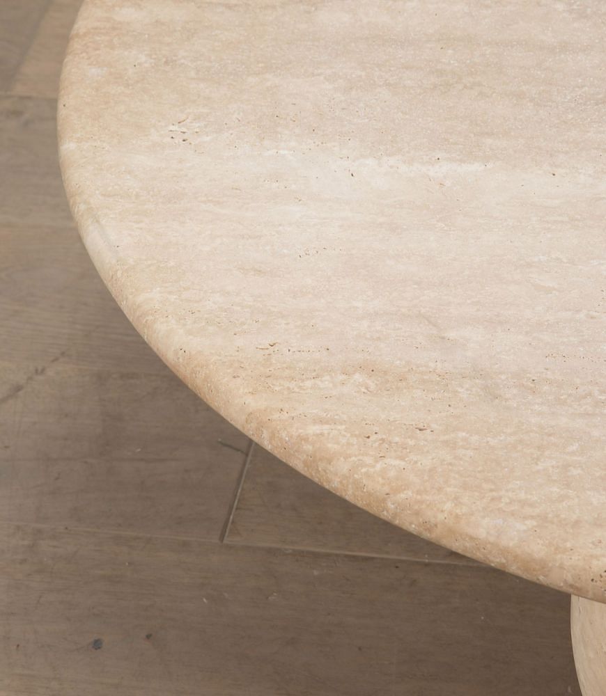 Contemporary Italian Travertine Coffee Table CT4637020