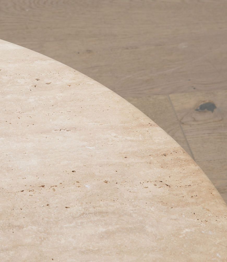 Contemporary Italian Travertine Coffee Table CT4637020