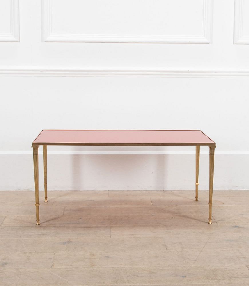 20th Century Brass And Coloured Glass Coffee Table CT4638220