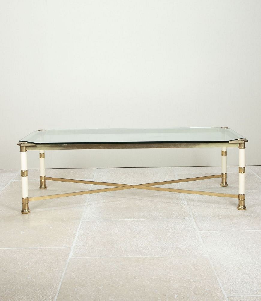 20th Century French Glass Top Coffee Table CT4842688
