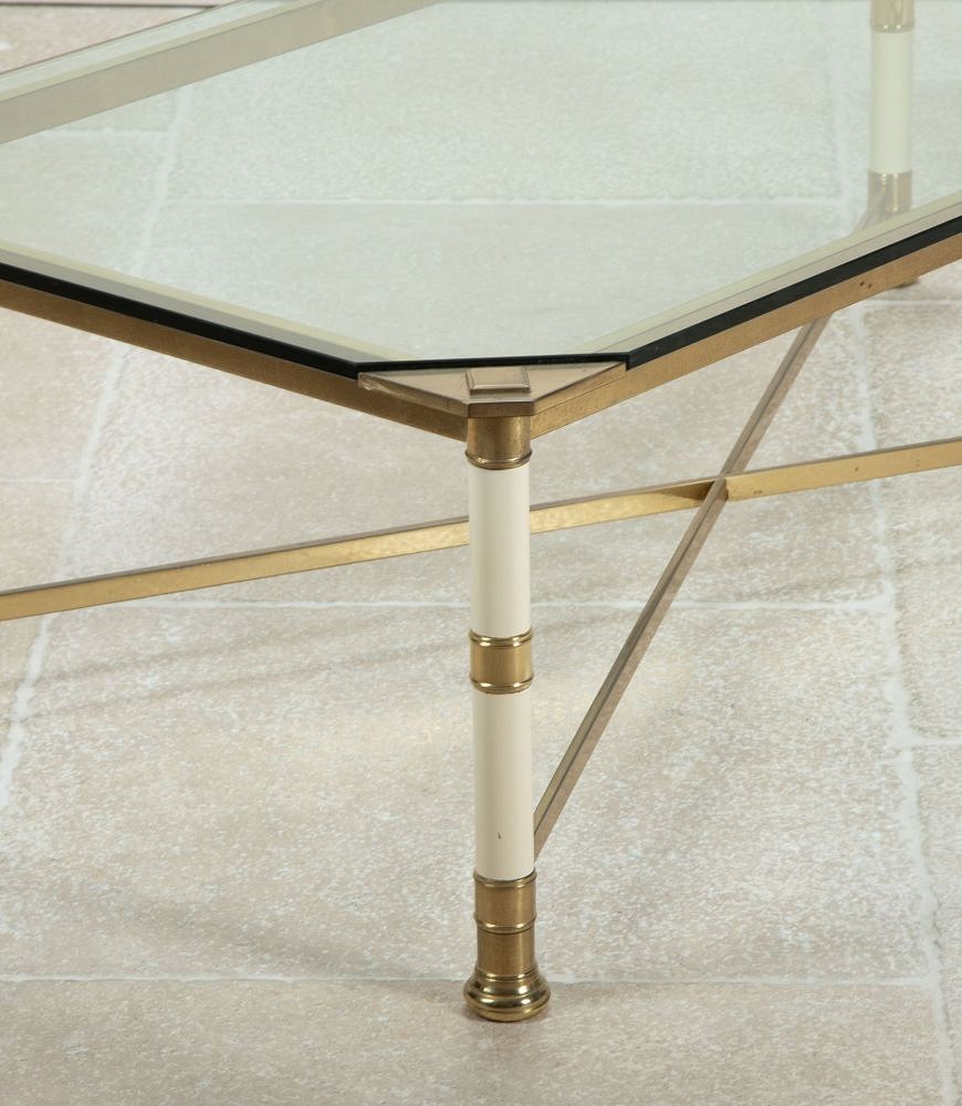 20th Century French Glass Top Coffee Table CT4842688