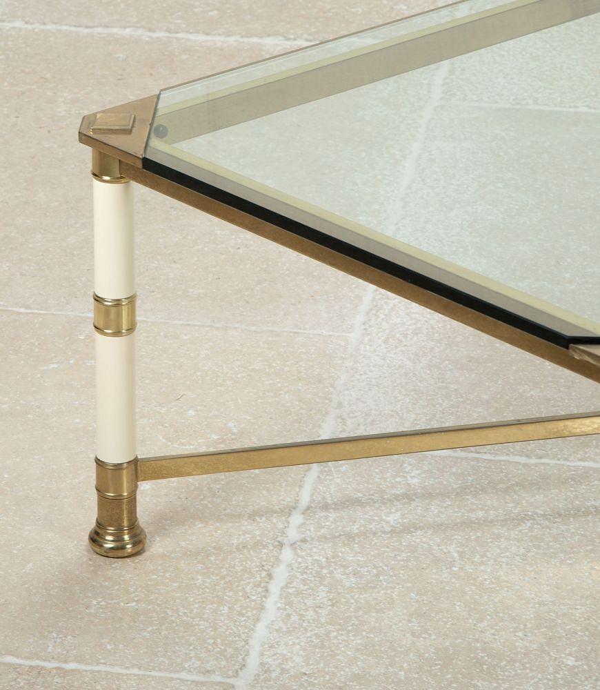 20th Century French Glass Top Coffee Table CT4842688