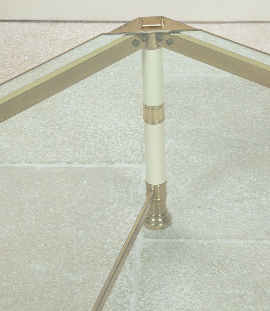 20th Century French Glass Top Coffee Table CT4842688