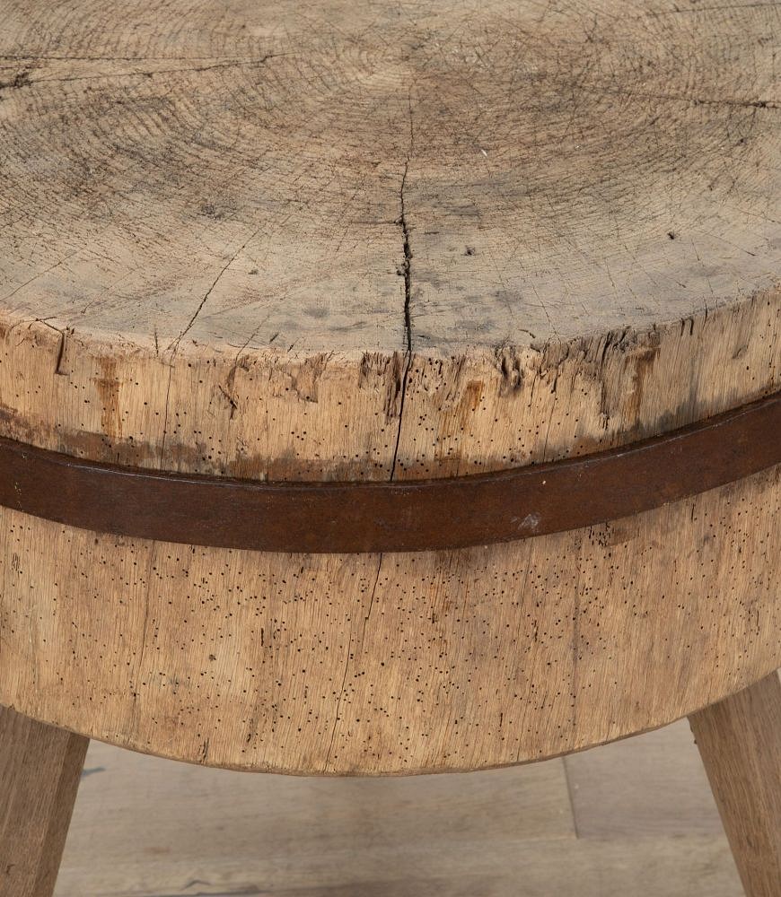 SALE: Large 19th Century Oak Chopping Block CT8538944