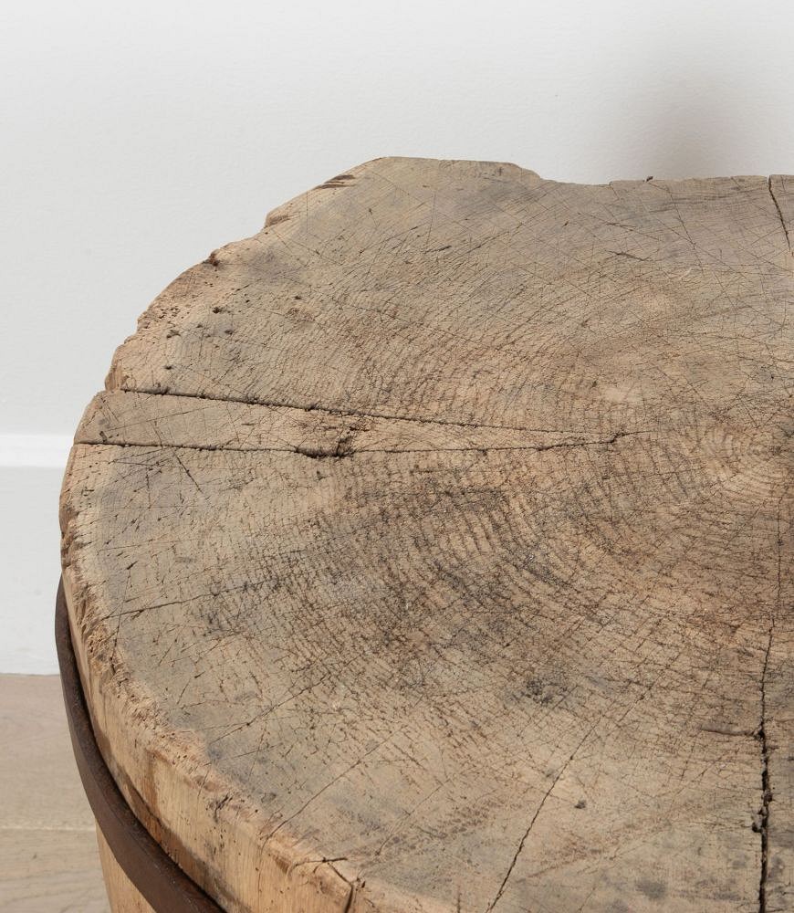 SALE: Large 19th Century Oak Chopping Block CT8538944