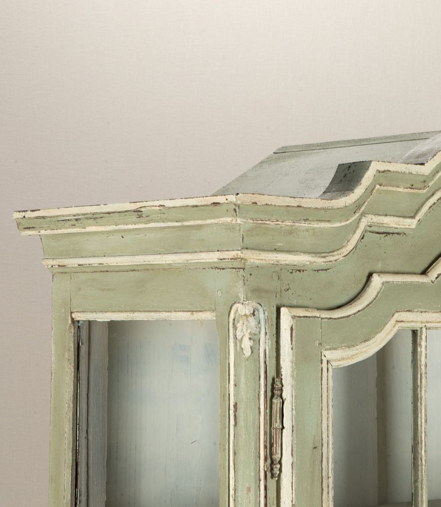 Late 19th Century French Painted Display Cabinet CU3642572