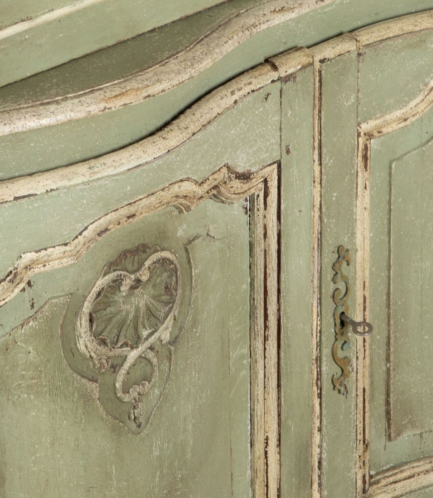 Late 19th Century French Painted Display Cabinet CU3642572
