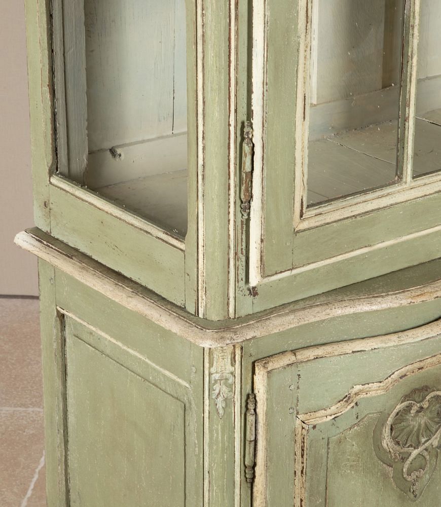 Late 19th Century French Painted Display Cabinet CU3642572