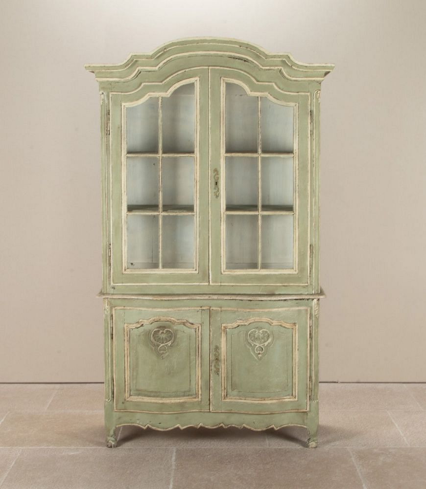 Late 19th Century French Painted Display Cabinet CU3642572
