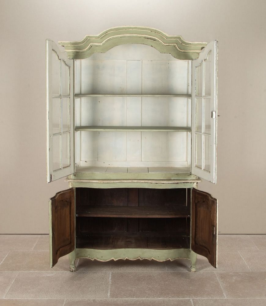 Late 19th Century French Painted Display Cabinet CU3642572