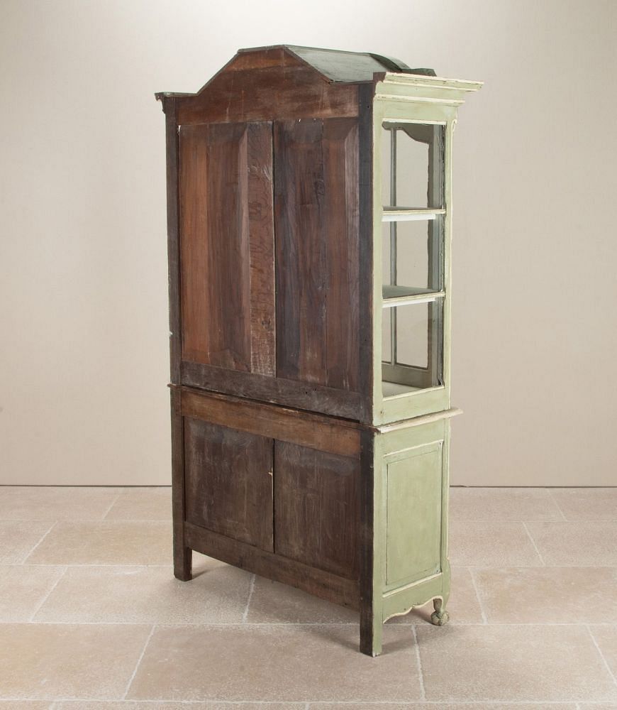 Late 19th Century French Painted Display Cabinet CU3642572