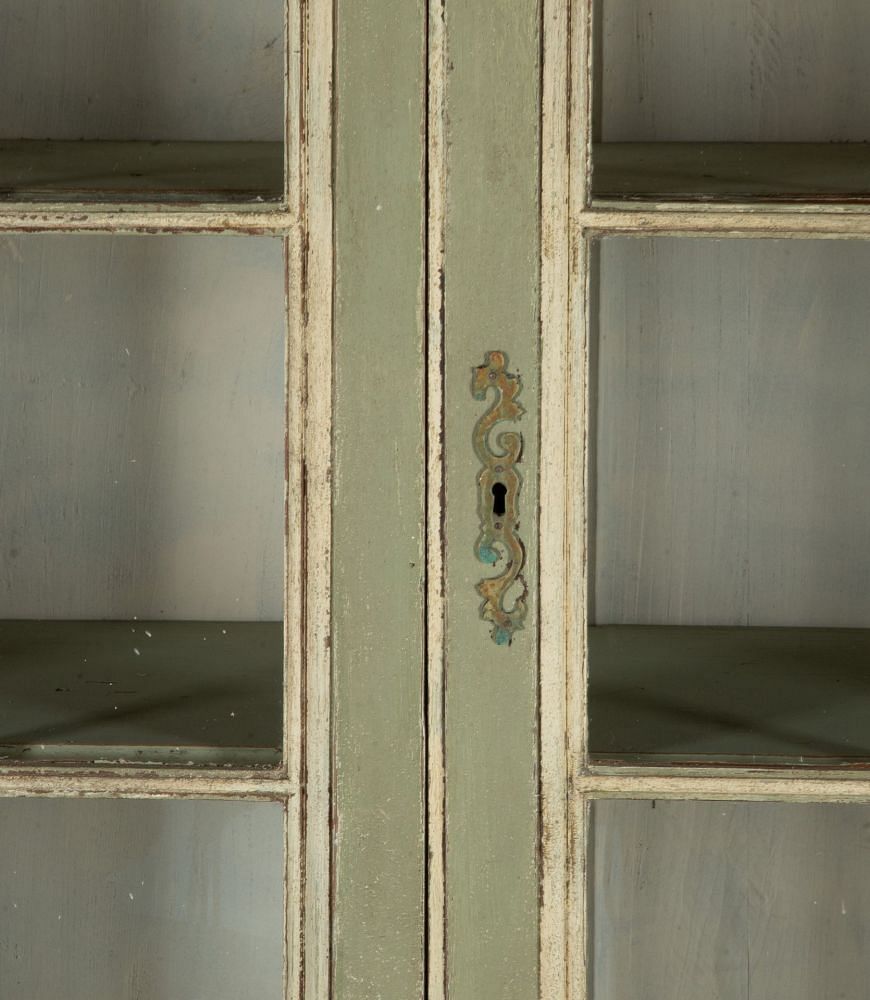 Late 19th Century French Painted Display Cabinet CU3642572
