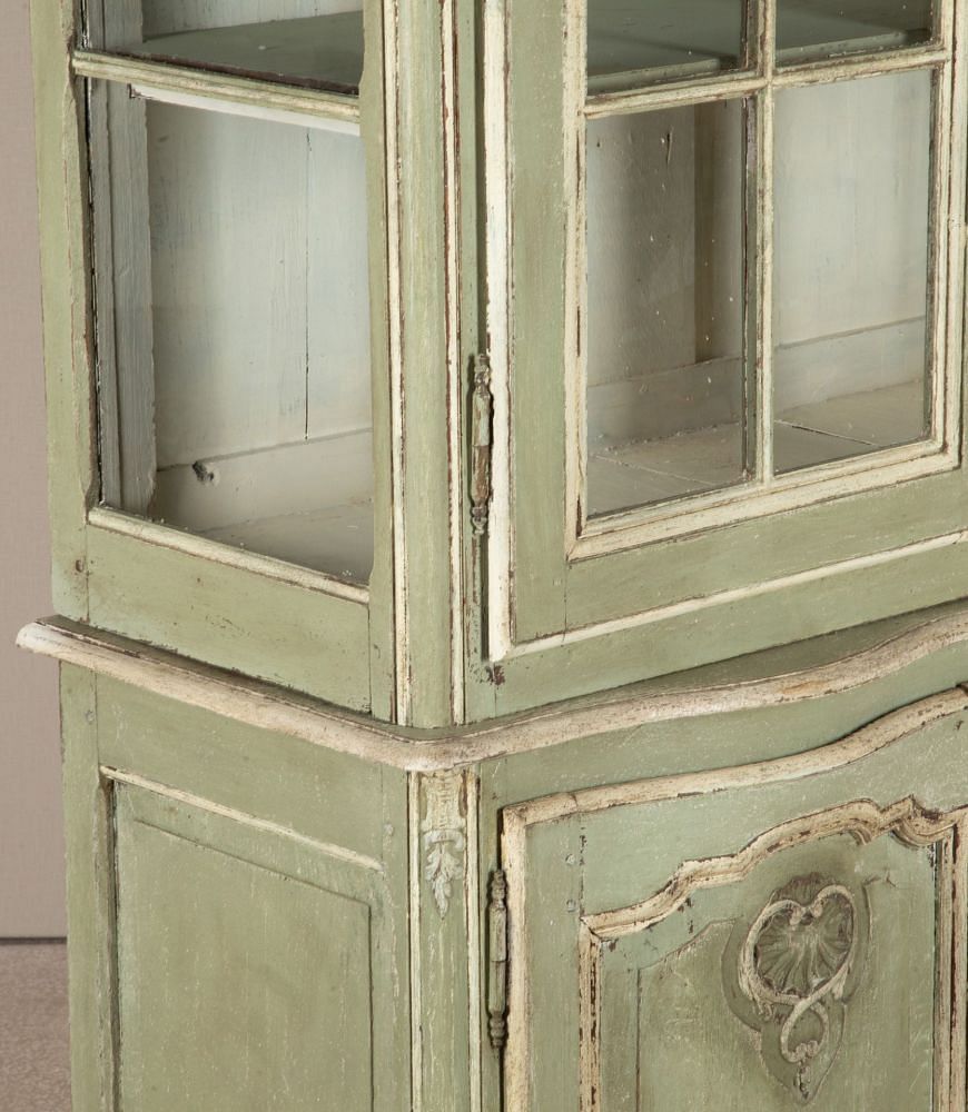 Late 19th Century French Painted Display Cabinet CU3642572