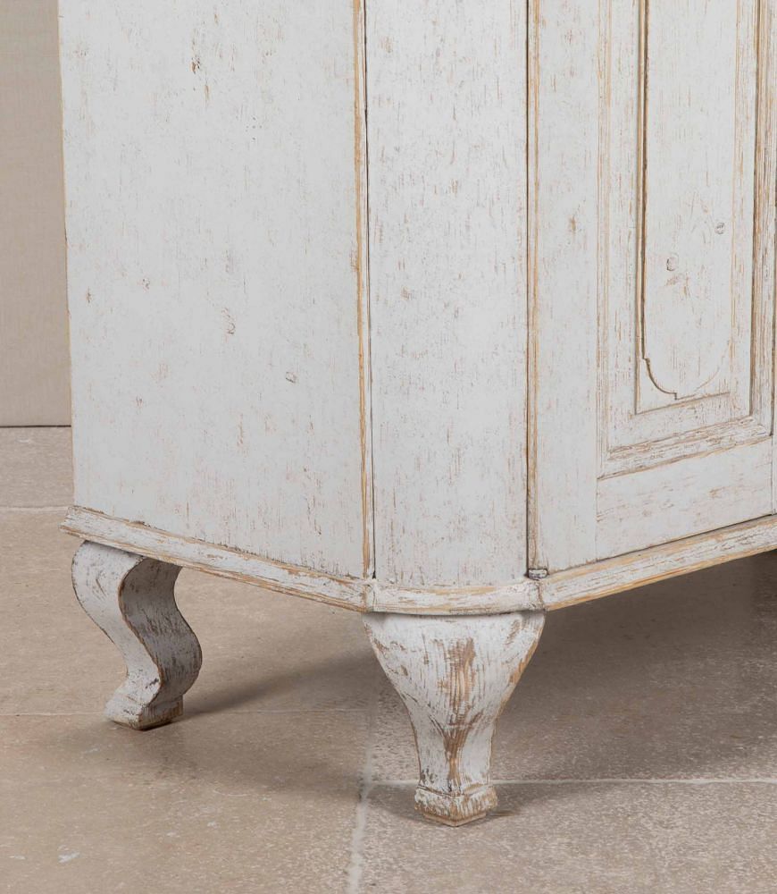 18th Century Swedish Period Two Part Rococo Cabinet CU6041862