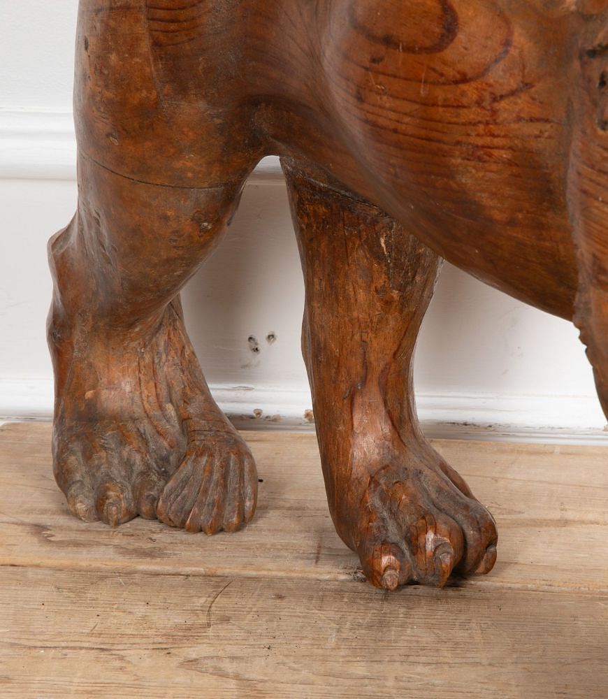 Pair of 19th Century Carved Medici Lions DA0311831