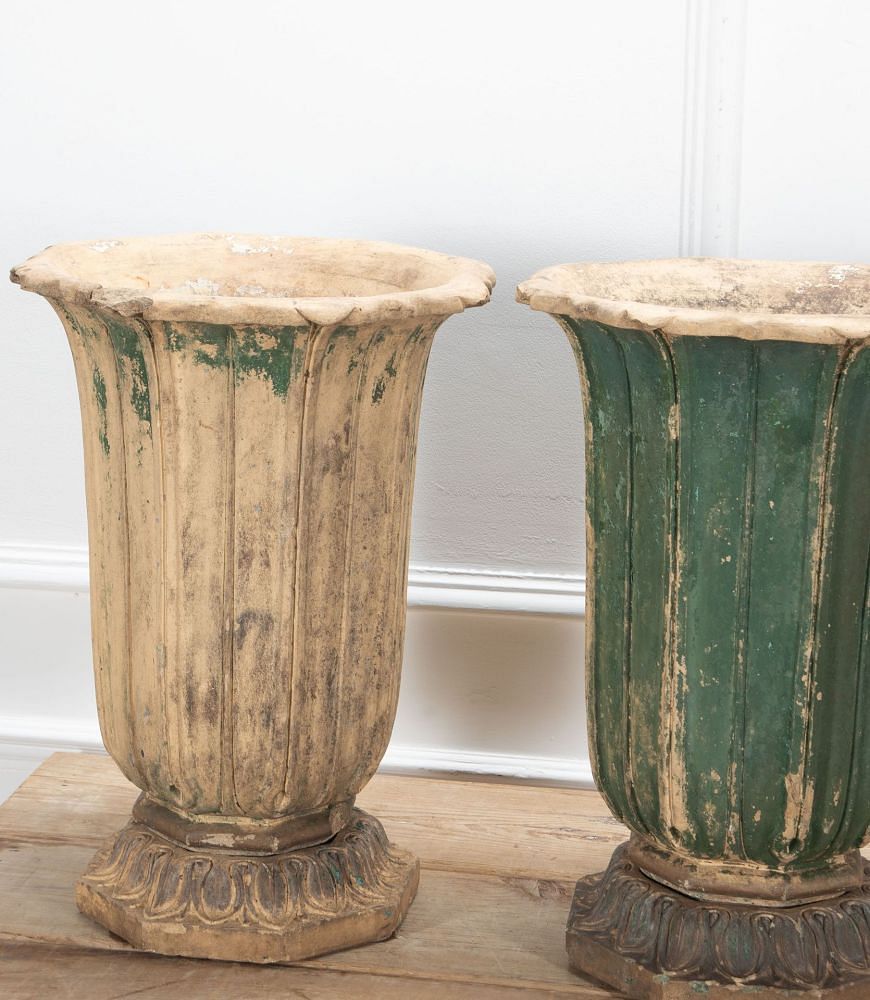 Set of Three 19th Century English J.M Blashfield Terracotta Urns DA0737730