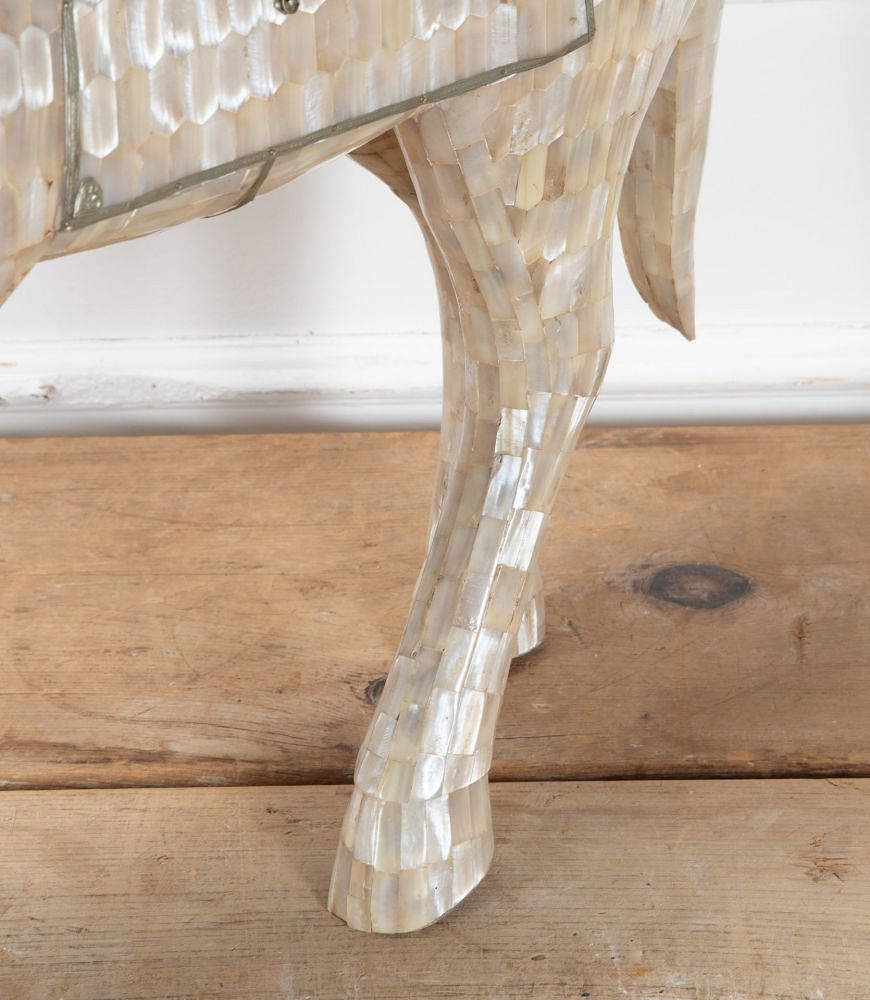 20th Century Mother of Pearl Gilt Metal Horse DA0738843