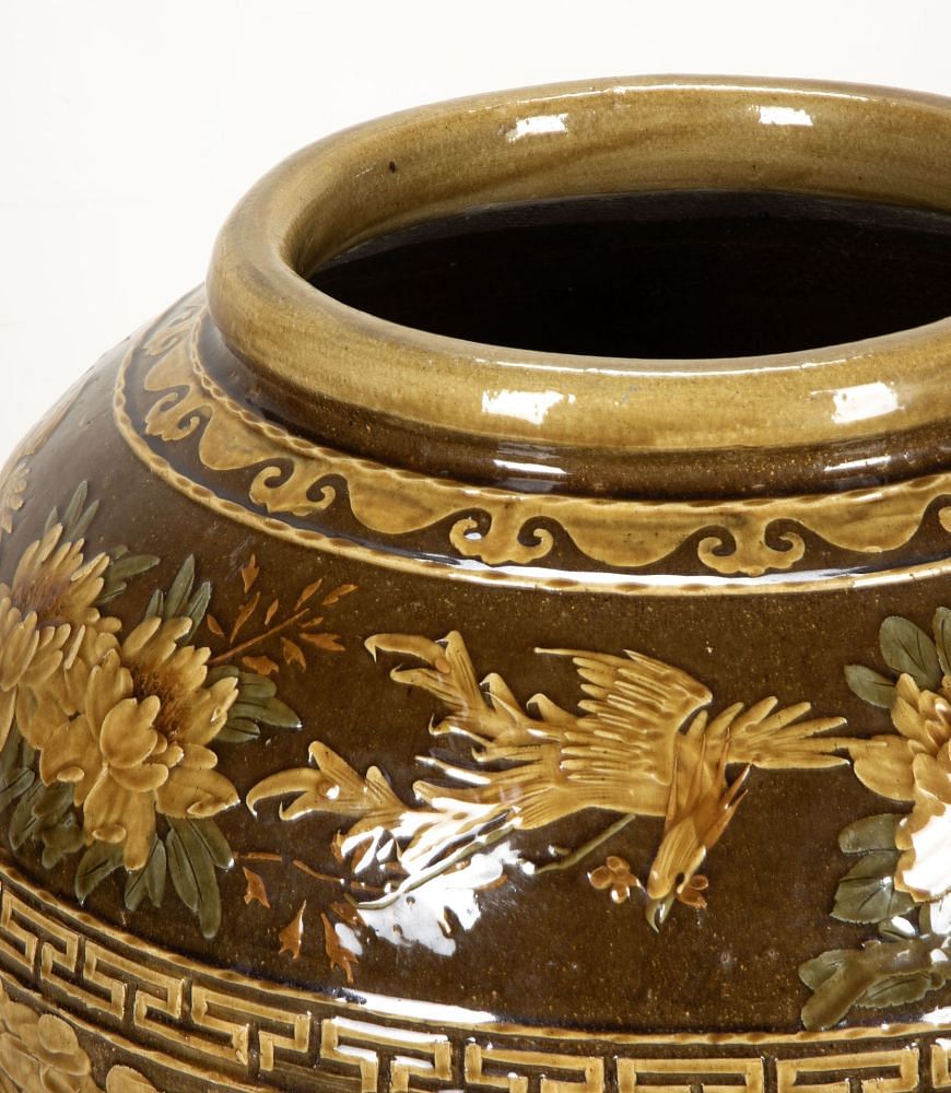 Monumental 19th Century Martaban Chinese Jardiniere DA0741156