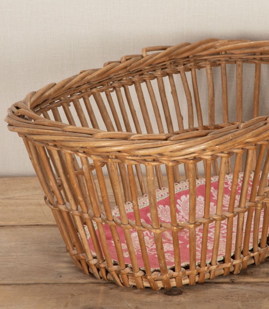 Large 19th Century French Open Cane Basket DA1342948