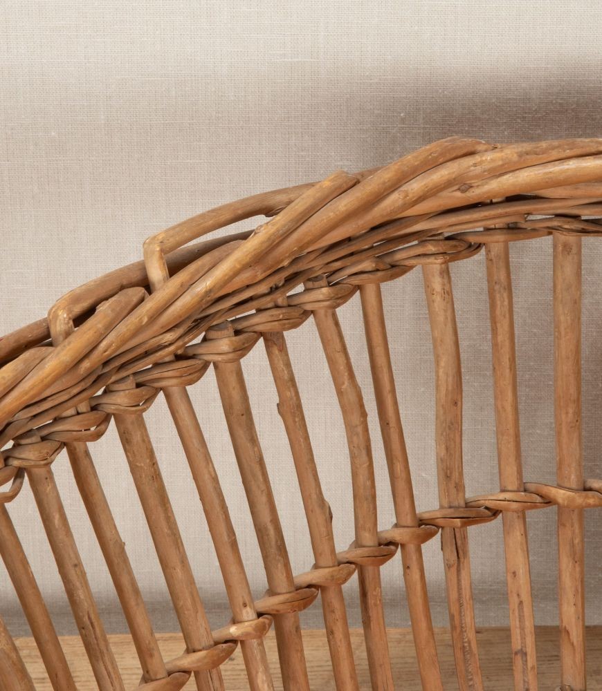 Large 19th Century French Open Cane Basket DA1342948