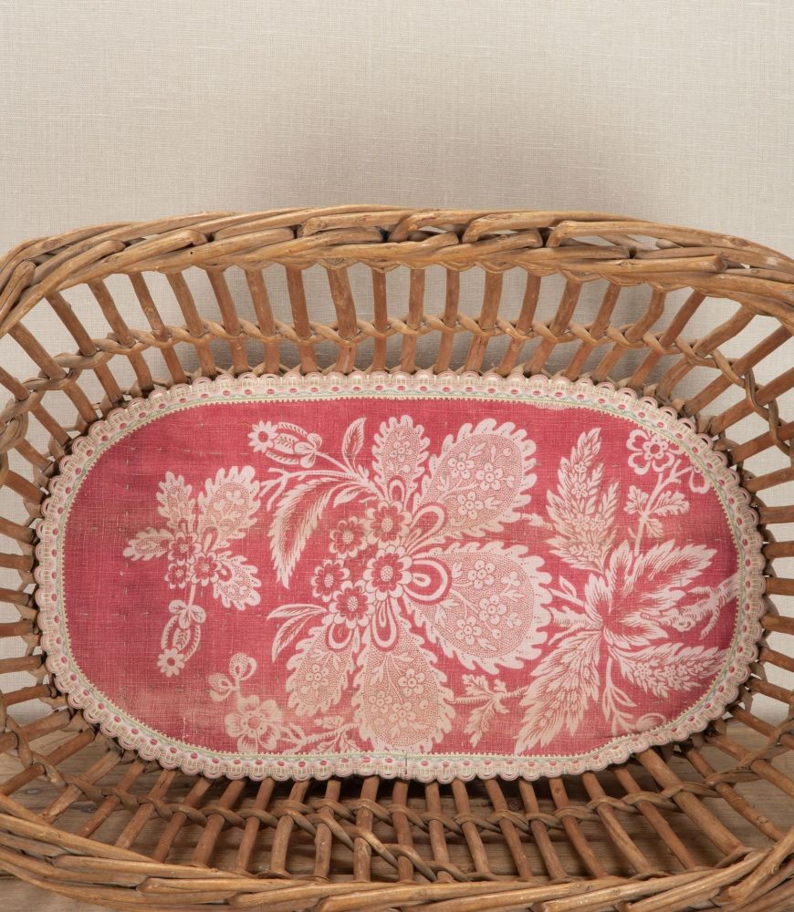 Large 19th Century French Open Cane Basket DA1342948