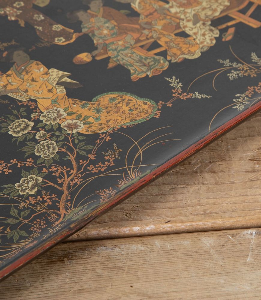 Large Napoleon III Papier Mache Chinoiserie Tray DA1534381