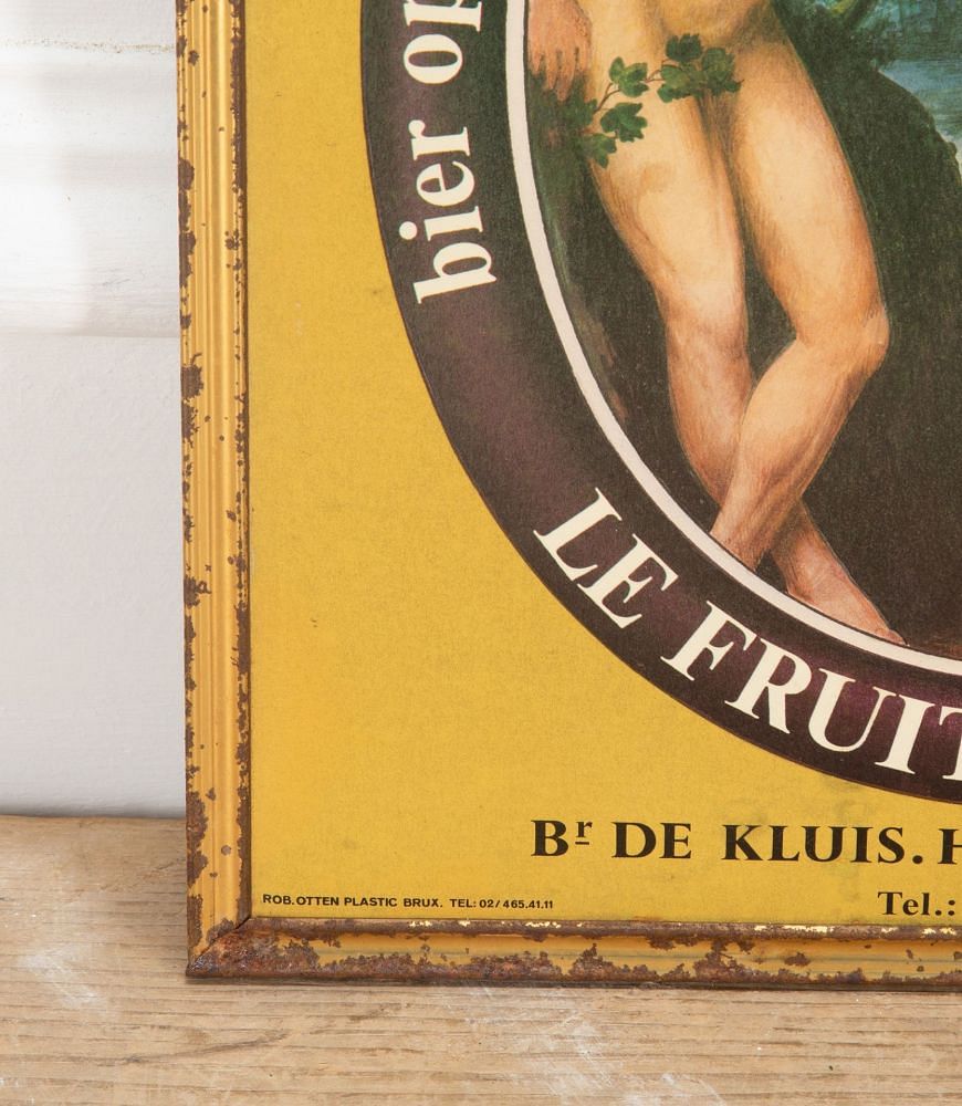 Original Advertising Forbidden Fruit Beer Sign DA1536796