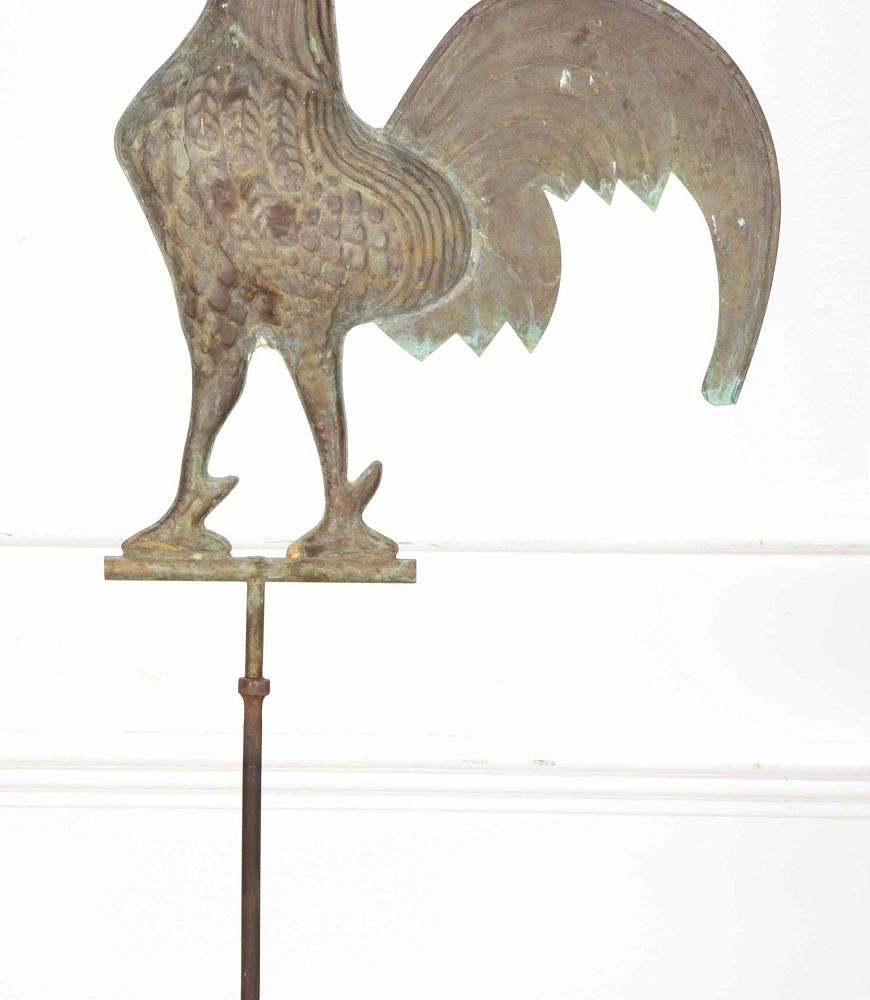 20th Century French Copper Cockerel Weathervane Sculpture DA1540039