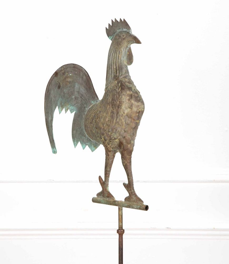 20th Century French Copper Cockerel Weathervane Sculpture DA1540039