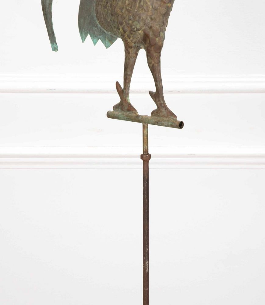 20th Century French Copper Cockerel Weathervane Sculpture DA1540039