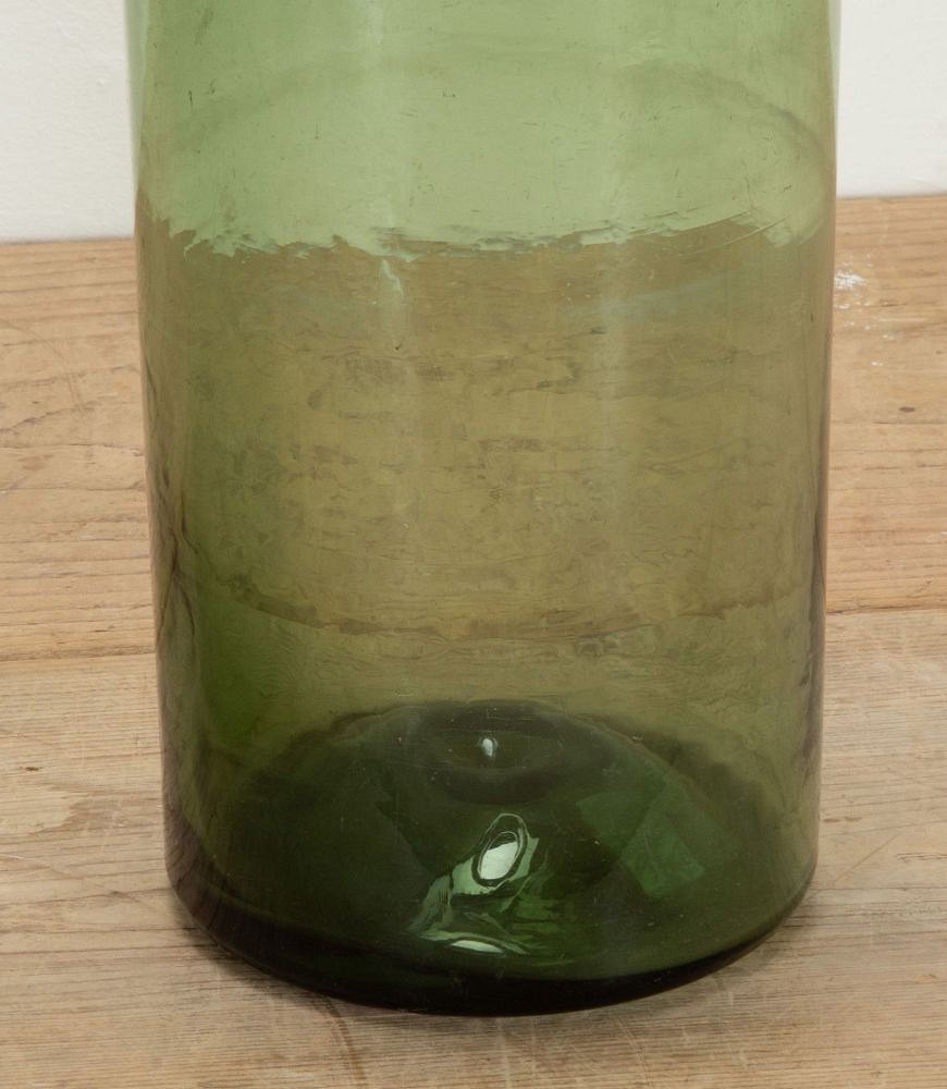 Pair of 19th Century French Green Glass Storage Jars DA1542006