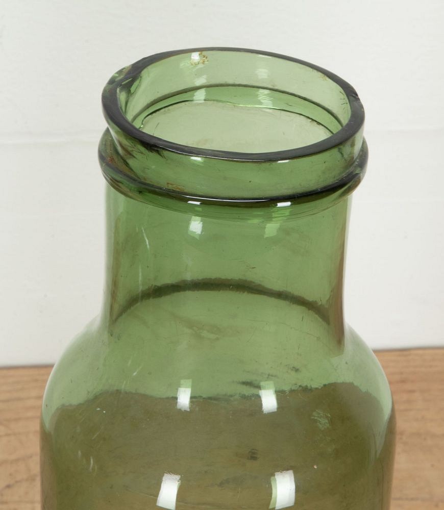 Pair of 19th Century French Green Glass Storage Jars DA1542006