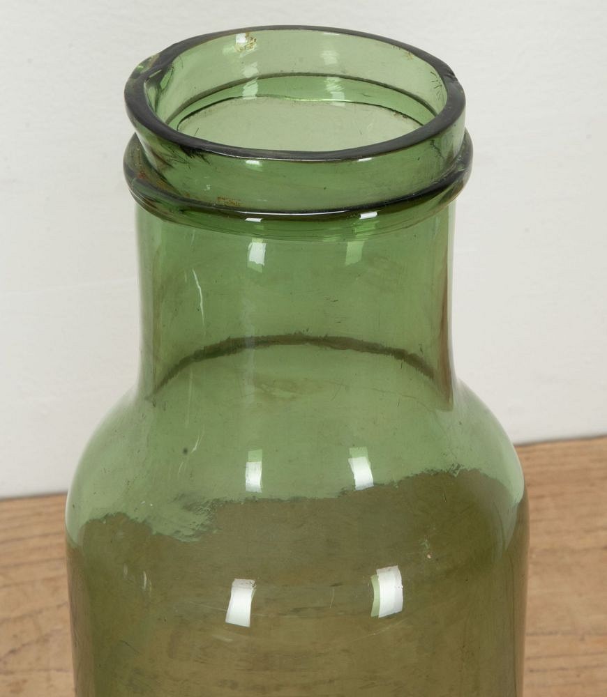 Pair of 19th Century French Green Glass Storage Jars DA1542006