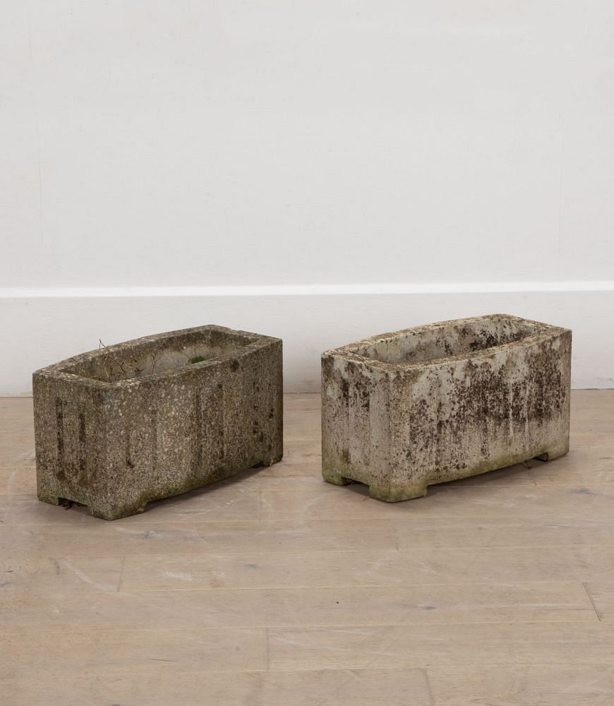 Pair of Art Deco Stone Planters DA1557112