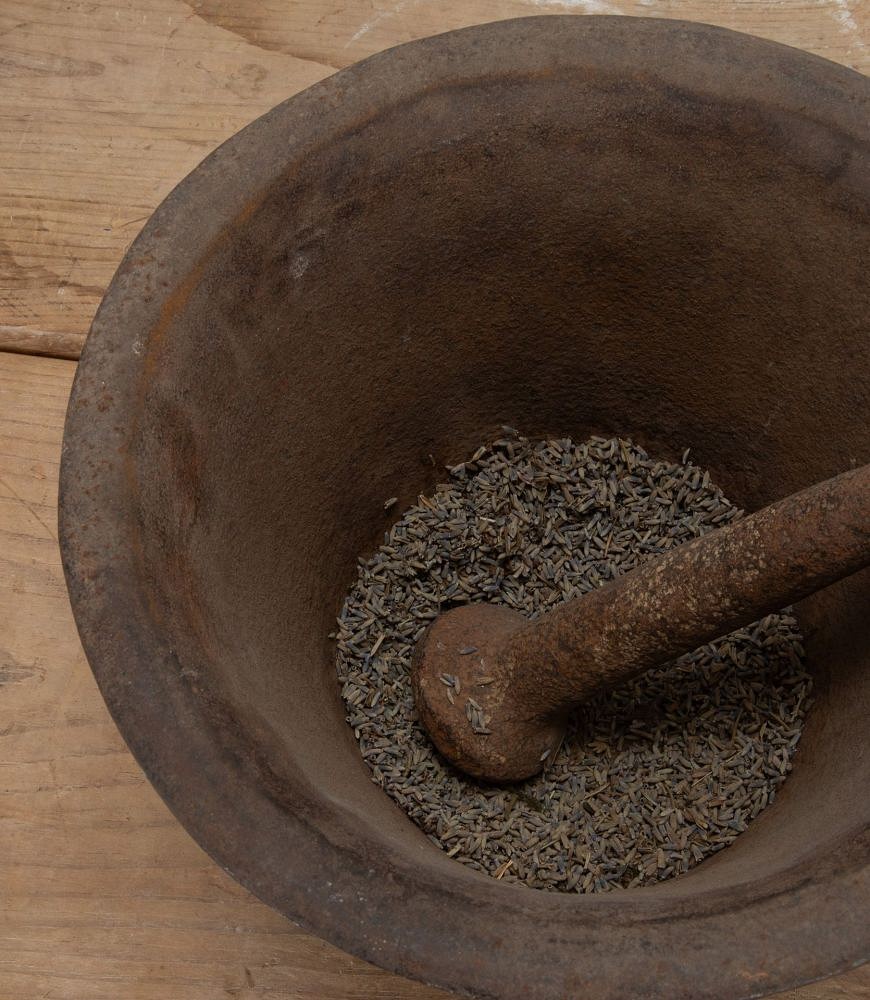 18th Century Cast Iron Pestle and Mortar DA202930