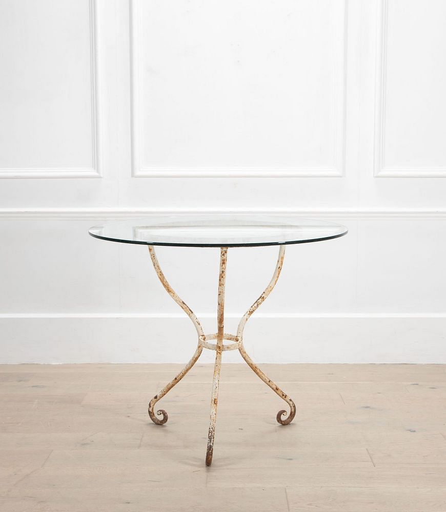 Contemporary Garden Table with Glass Top DA2035628