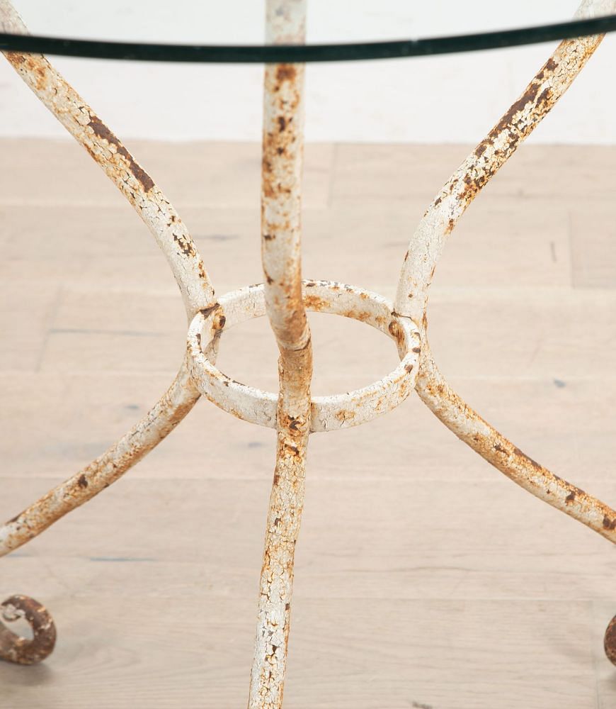 Contemporary Garden Table with Glass Top DA2035628