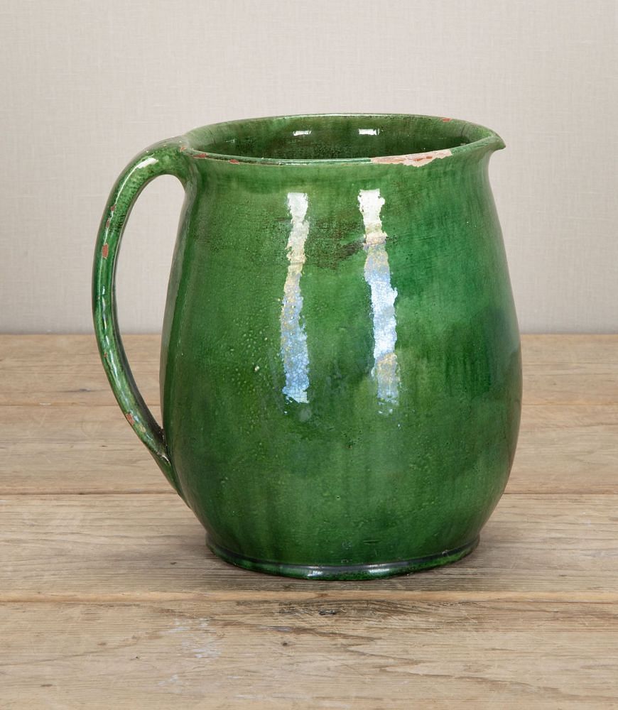 19th Century French Green Faience Wine Jug DA2042672