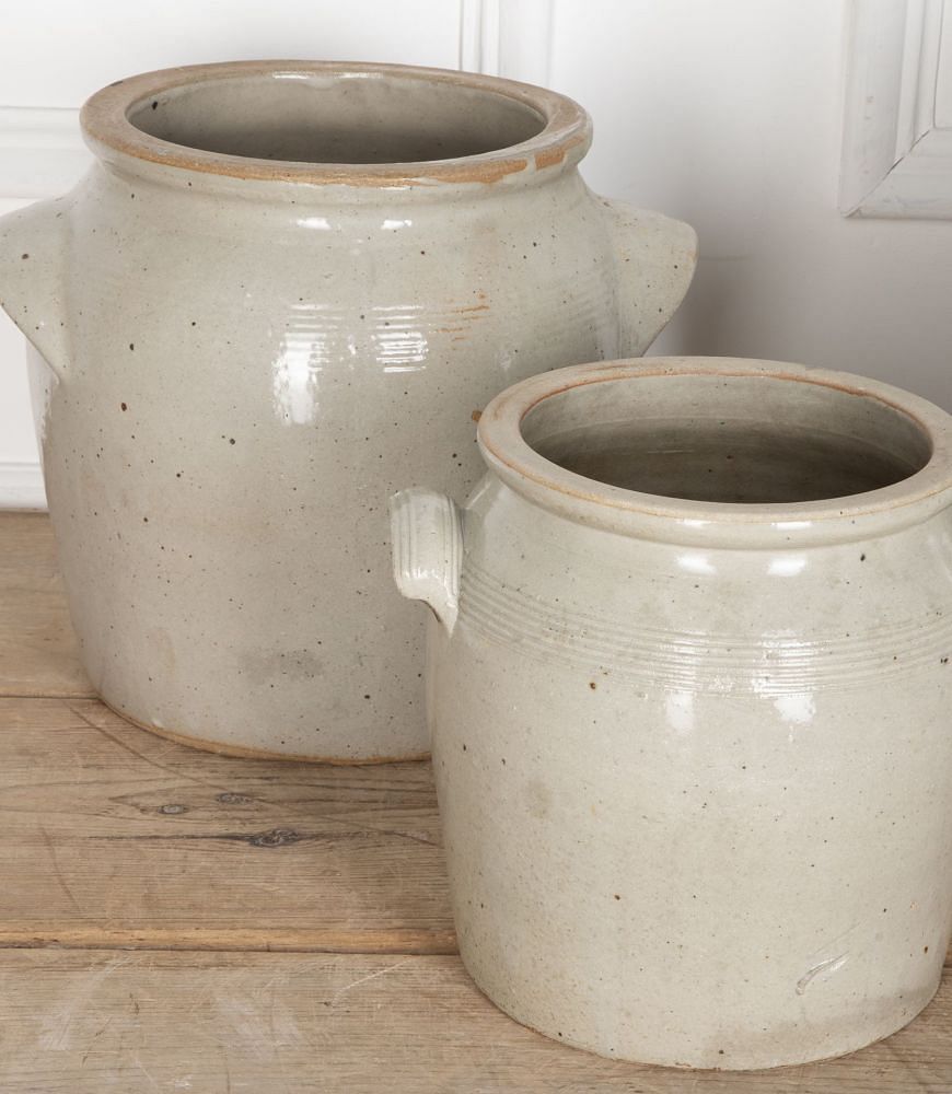 Set of Three Large Early 20th Century Toulouse Confit Pots DA2336436