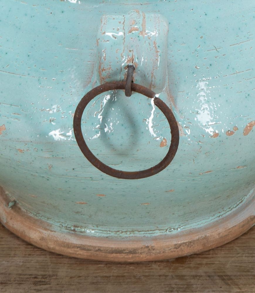 20th Century Italian Pale Blue Glazed Earthenware Jar DA2338269