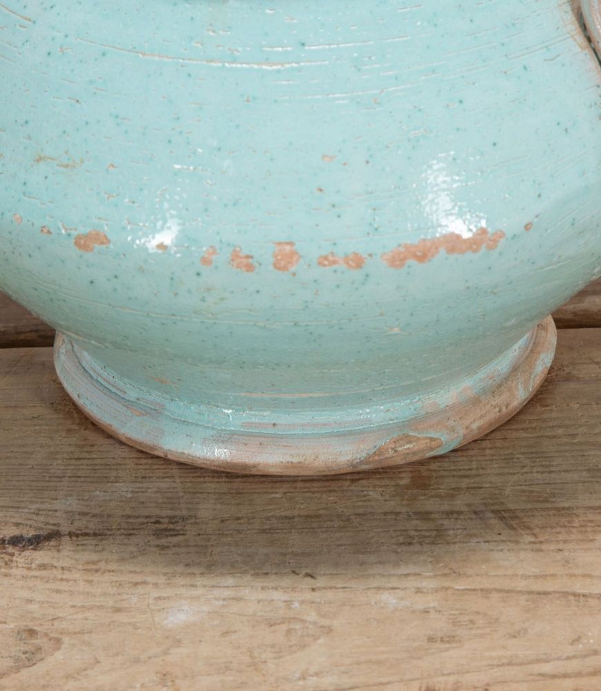 20th Century Italian Pale Blue Glazed Earthenware Jar DA2338269