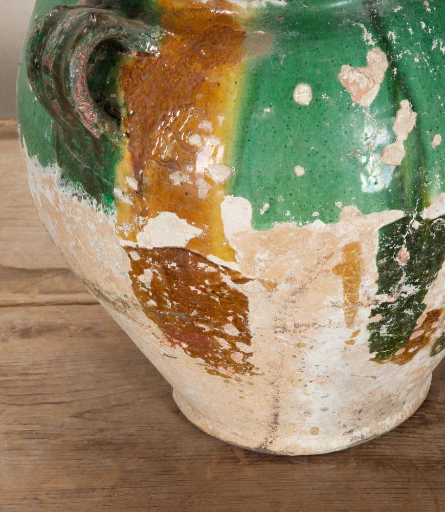19th Century French Green Glazed Confit Pot DA2342806