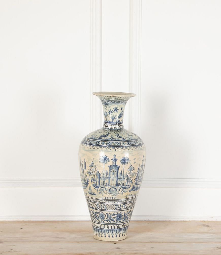 Large 20th Century Painted Spanish Vase DA2536809