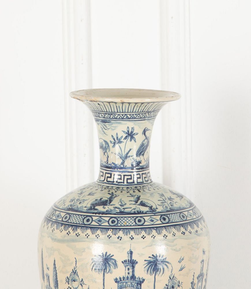 Large 20th Century Painted Spanish Vase DA2536809