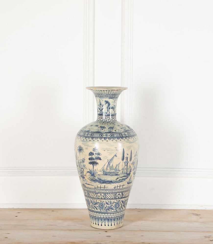 Large 20th Century Painted Spanish Vase DA2536809