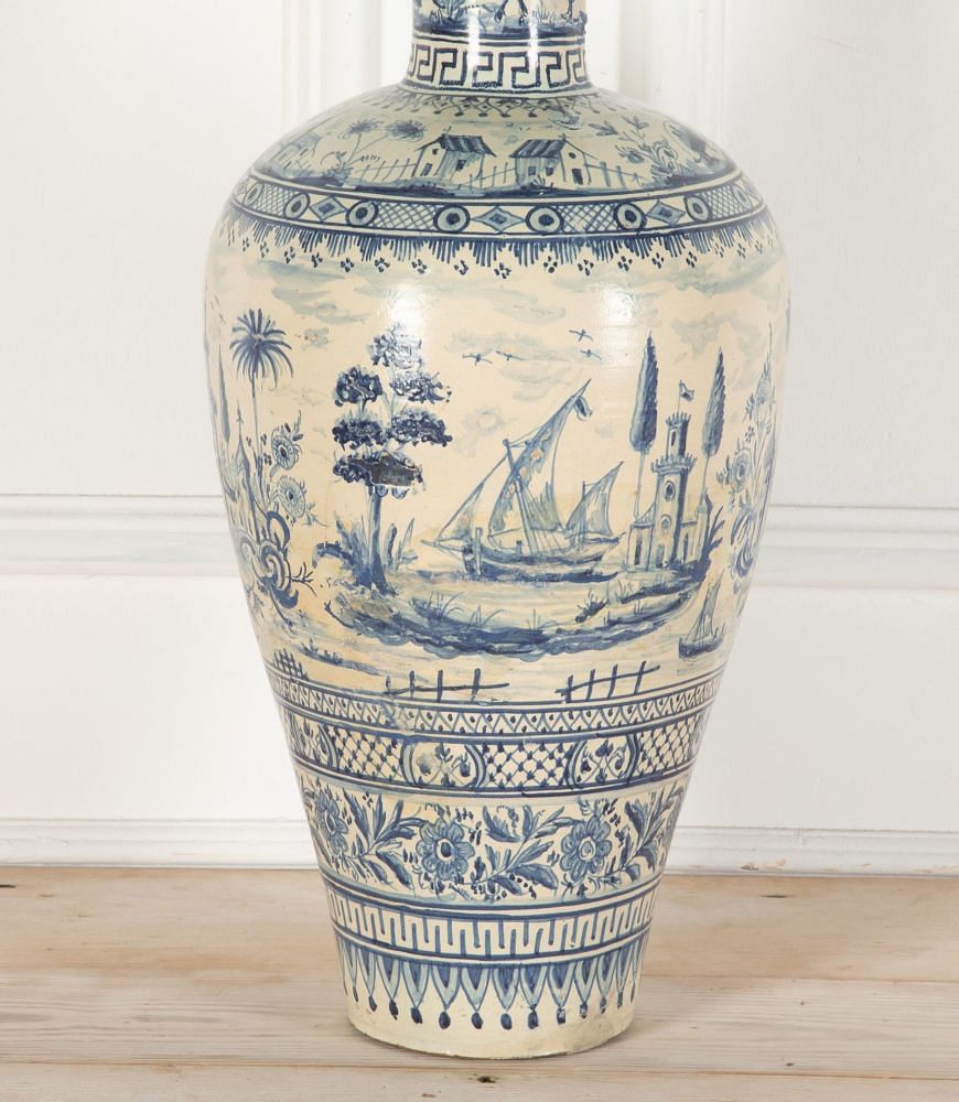Large 20th Century Painted Spanish Vase DA2536809