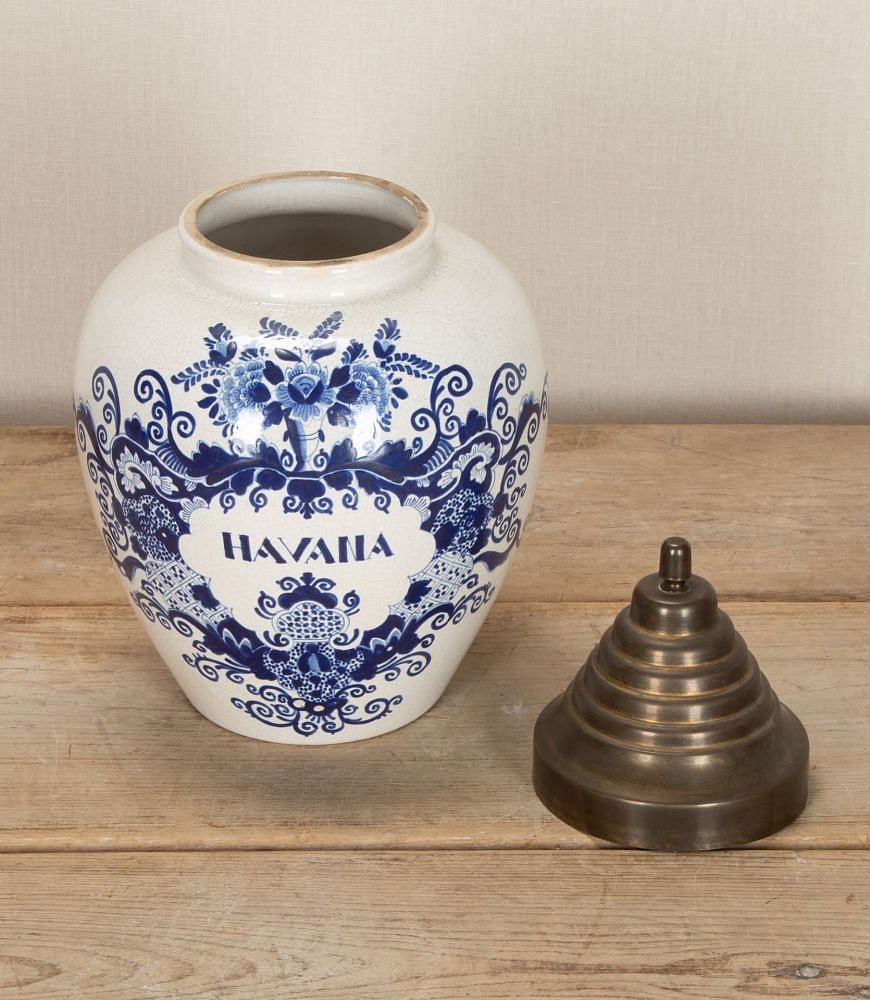 Late 19th Century Dutch 'Havana' Tobacco Jar DA2543256