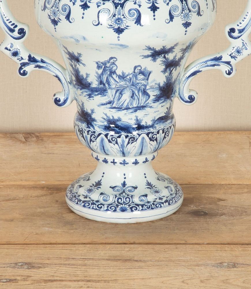 Early 20th Century Delft Urn with Handles DA2543442