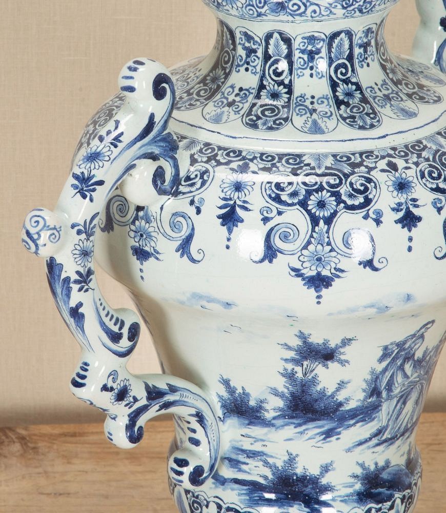 Early 20th Century Delft Urn with Handles DA2543442