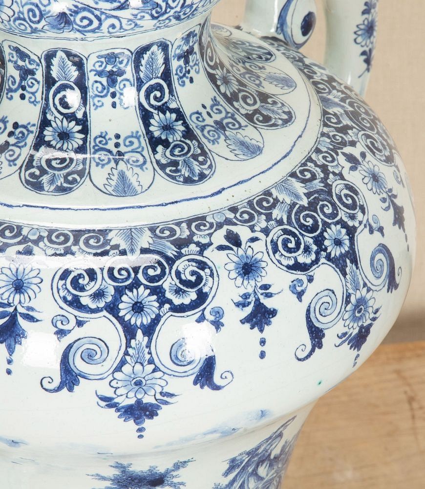 Early 20th Century Delft Urn with Handles DA2543442